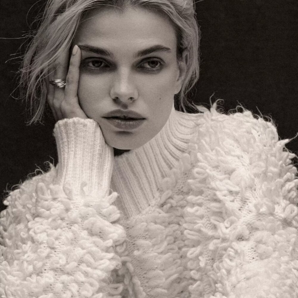 ANTHROPOLOGIE MAEVE Callahan Mock-Neck Loop-Stitch Sweater in Cream/Ivory - Picture 2 of 10